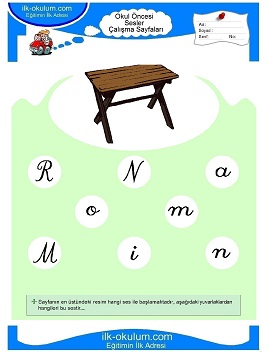 Çocuklar İçin M Sesi Çalışma Sayfaları 